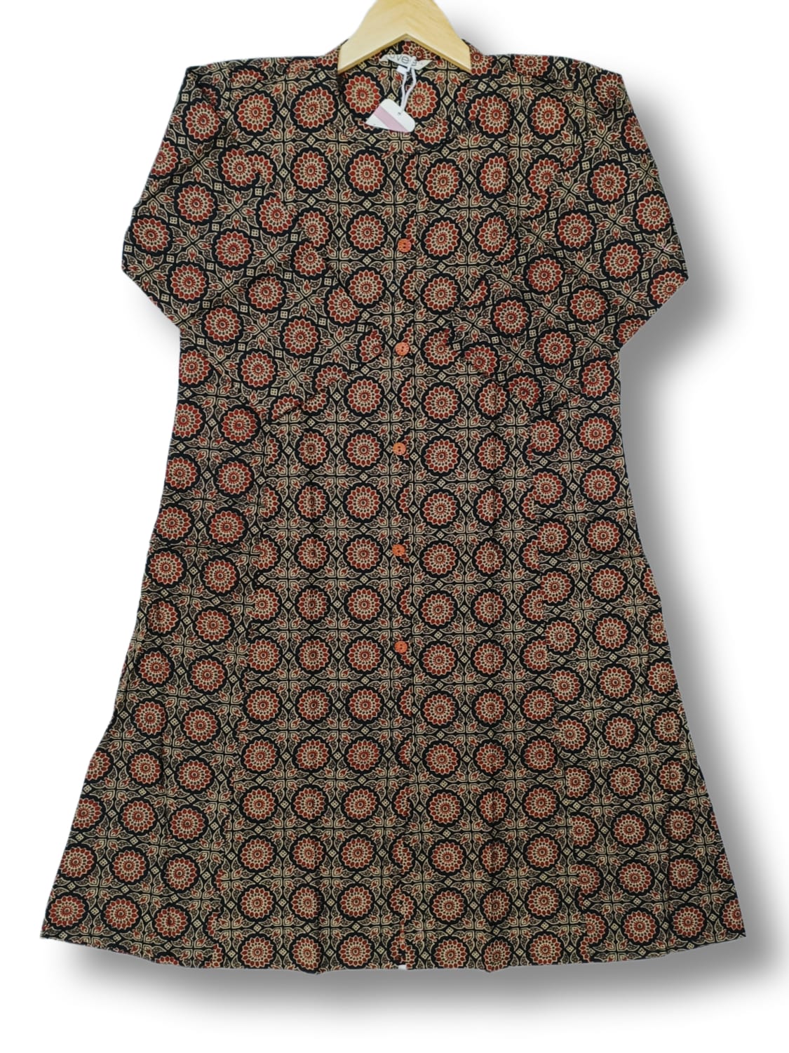 PRINTED COTTON A-LINE KURTI